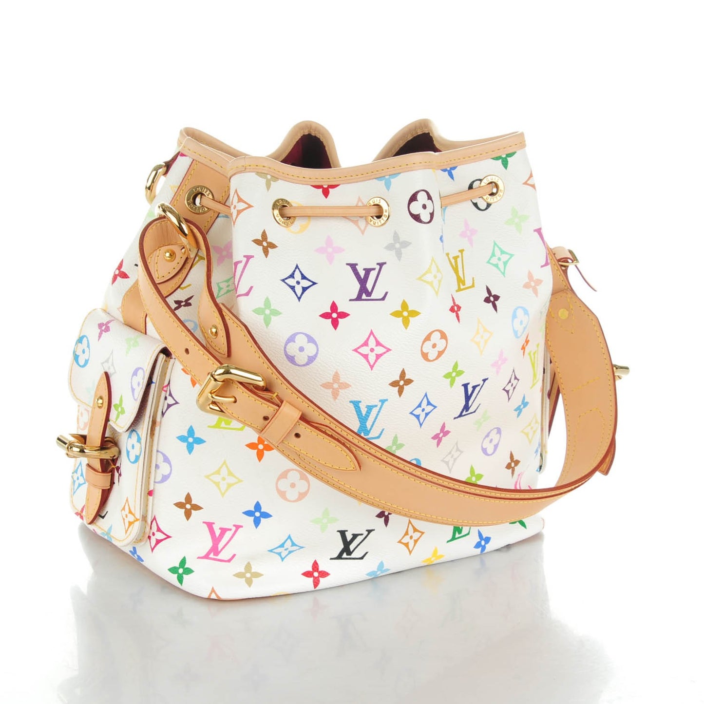 Monogram Multicolor Petit Noe White