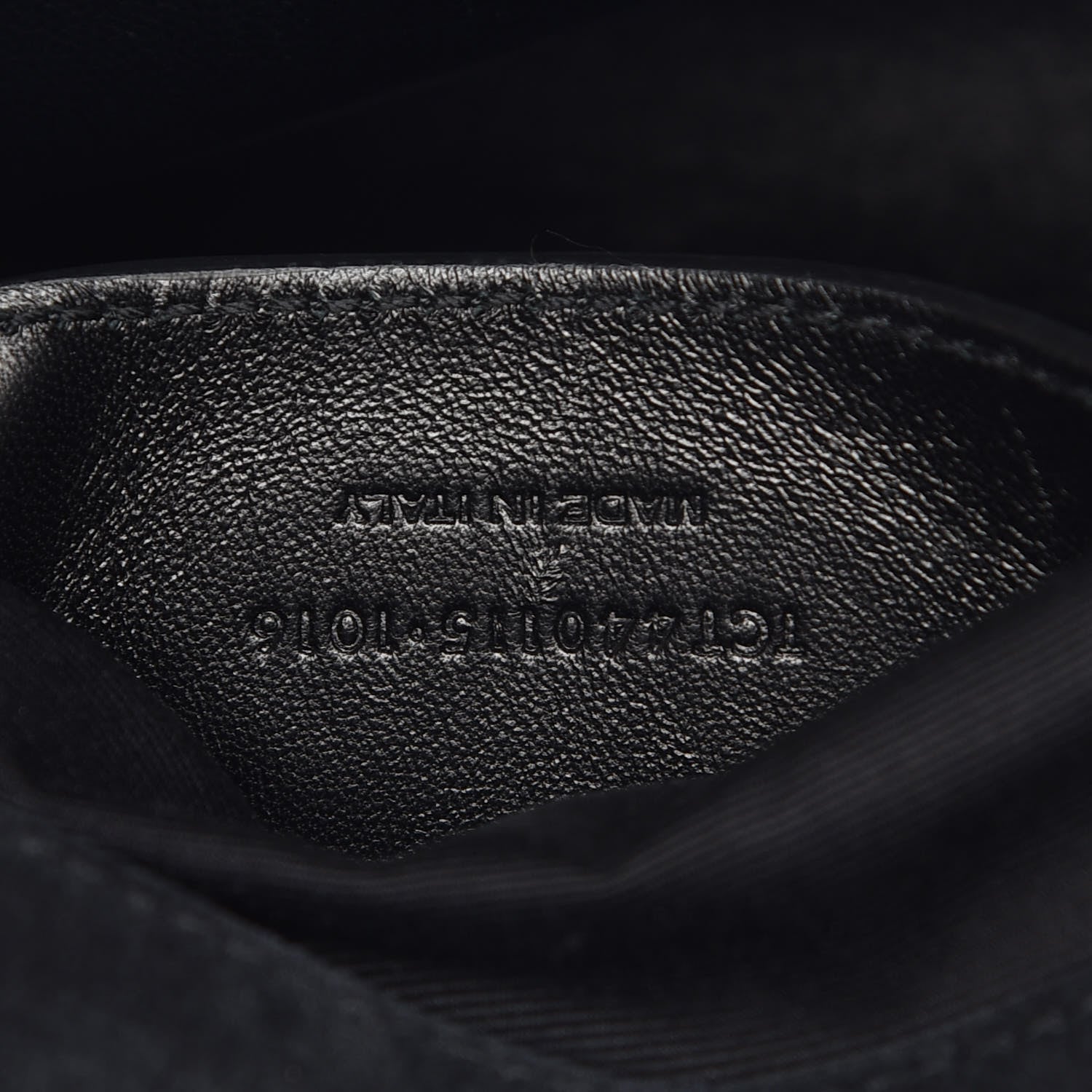 Saint Laurent Suede Mixed Matelasse Triquilt Large Monogram Envelope Satchel Black 8 of 19