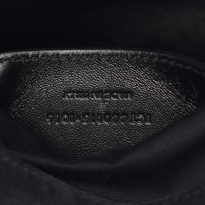 Saint Laurent Suede Mixed Matelasse Triquilt Large Monogram Envelope Satchel Black 8 of 19