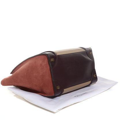 Celine Smooth Calfskin Suede Mini Tri-Color Luggage Beige 4 of 9