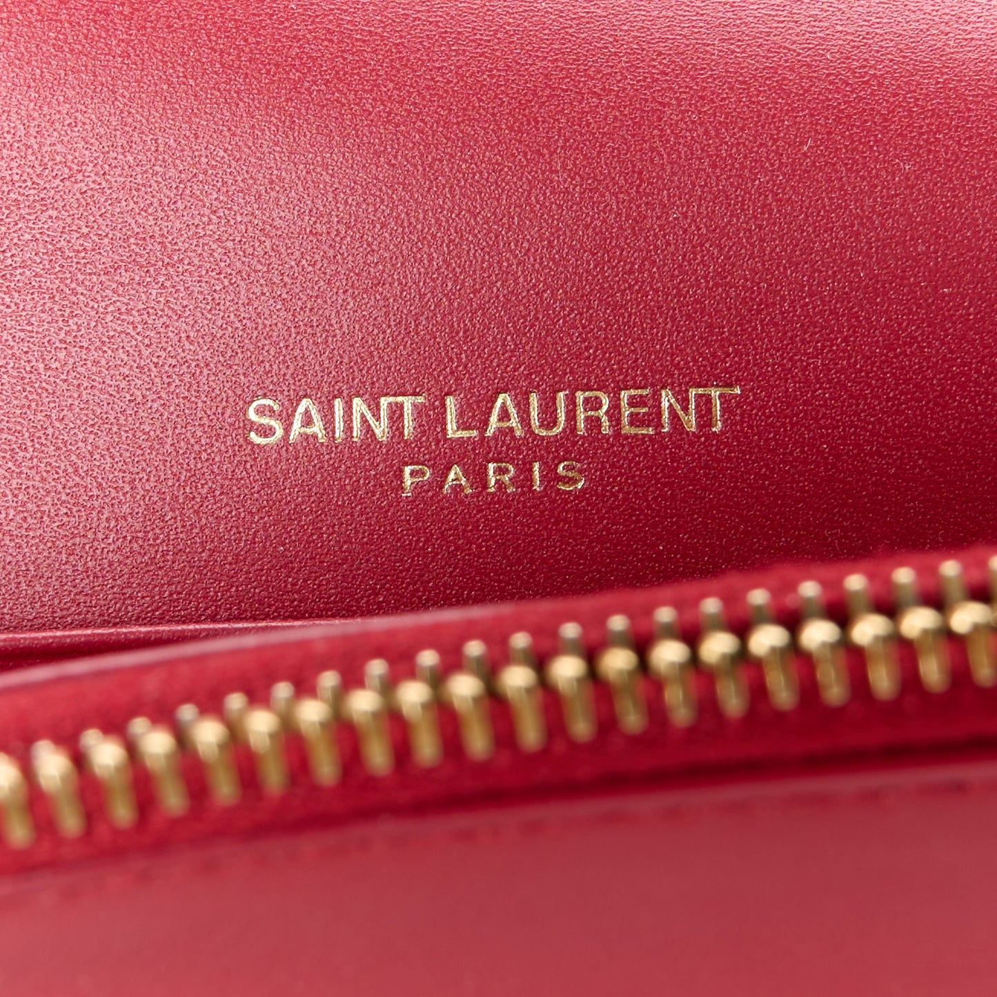 Smooth Calfskin Classic Monogram Kate Tassel Chain Wallet New Lipstick