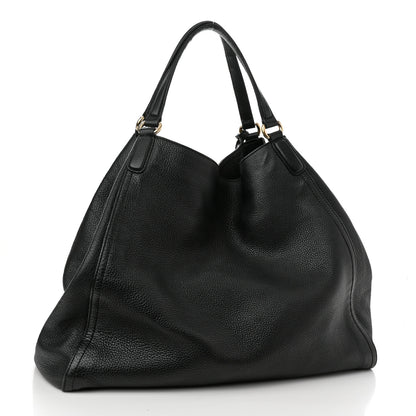 Gucci Pebbled Calfskin Large Soho Shoulder Bag Black 3 of 15