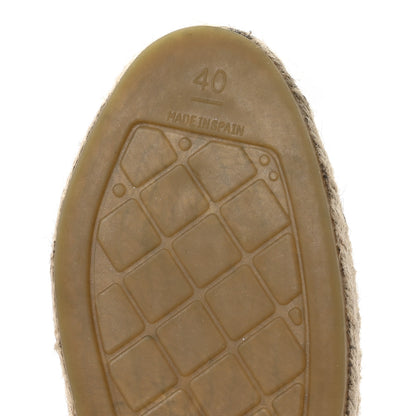Chanel Laminated Lambskin Grosgrain CC Espadrilles 40 Gold Black 7 of 8