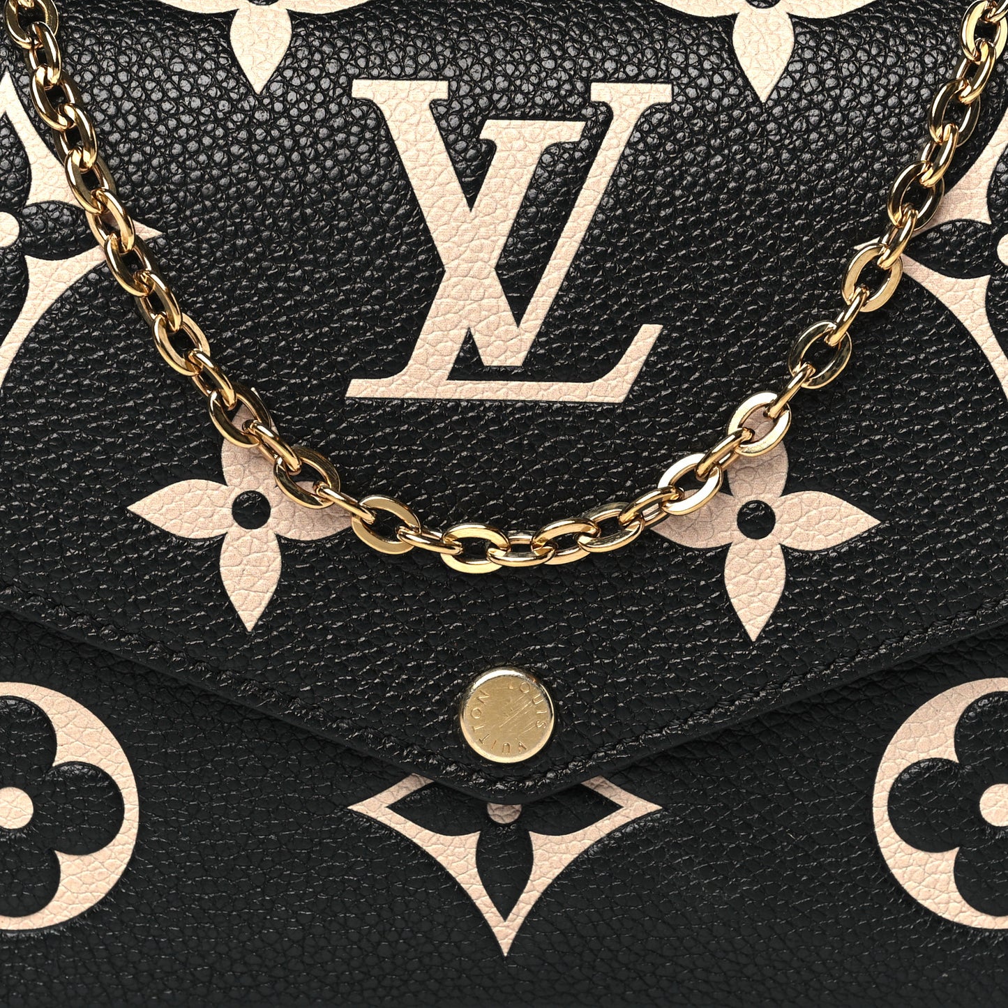 Empreinte Monogram Giant Felicie Pochette Black Beige