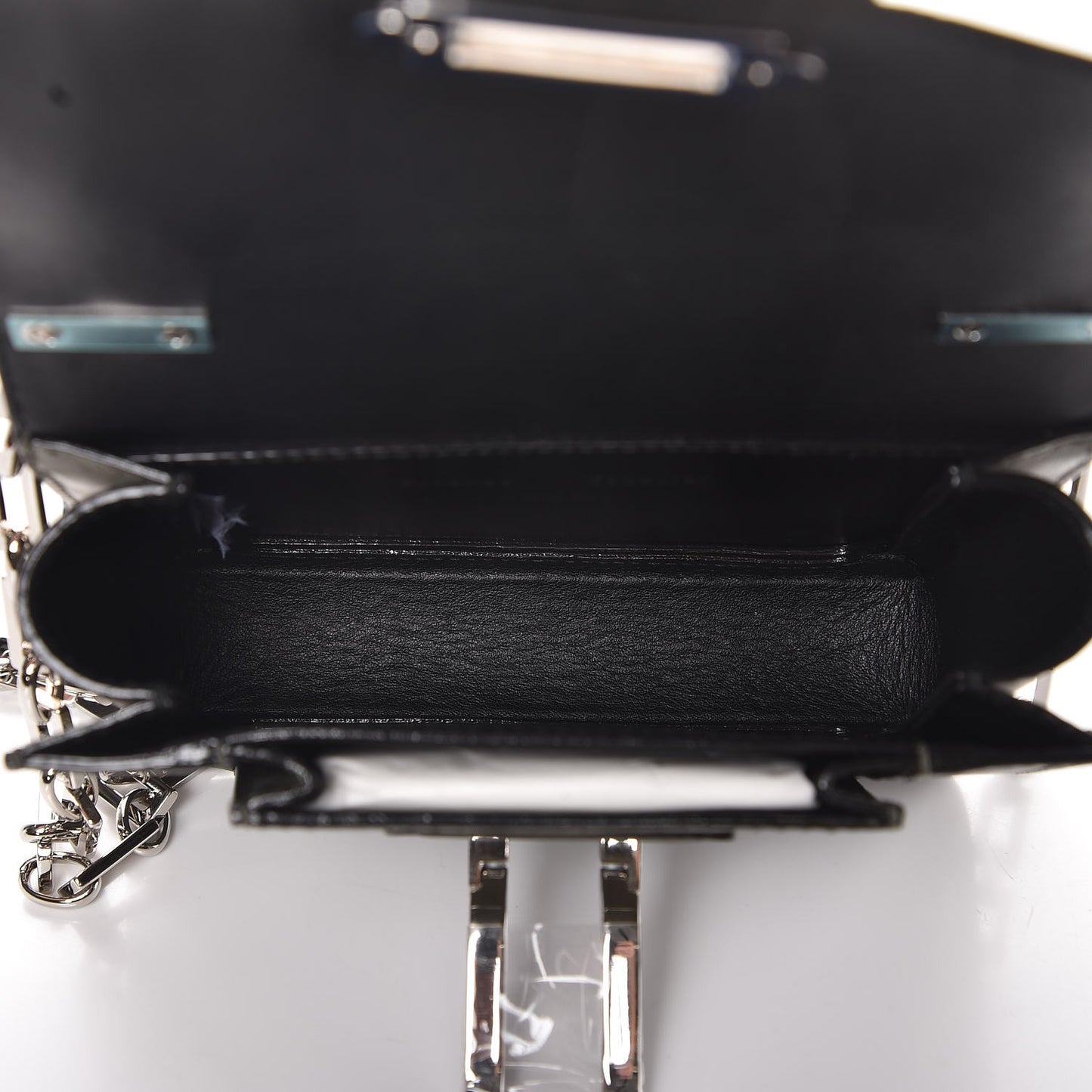 Smooth Calfskin Mini Hava Chain Crossbody Cypress