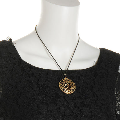 Tiffany 18K Yellow Gold Black Onyx Paloma's Marrakesh Dome Pendant Necklace 7 of 10