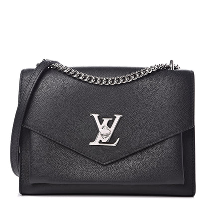 Louis Vuitton Soft Calfskin My Lockme Chain Bag BB Black 1 of 11