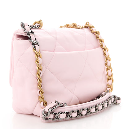 Chanel Lambskin Quilted Medium Chanel 19 Flap Light Pink 3 of 10