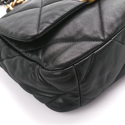 Chanel Lambskin Quilted Medium Chanel 19 Flap Black 10 of 10