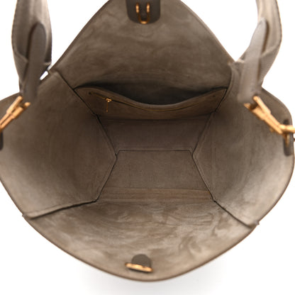 Celine Soft Grained Calfskin Sangle Bucket Bag Taupe 5 of 9