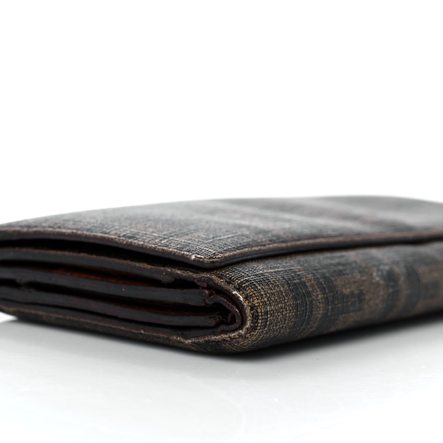 Fendi Zucca Spalmati Continental Wallet Tobacco Cioccolato 8 of 9