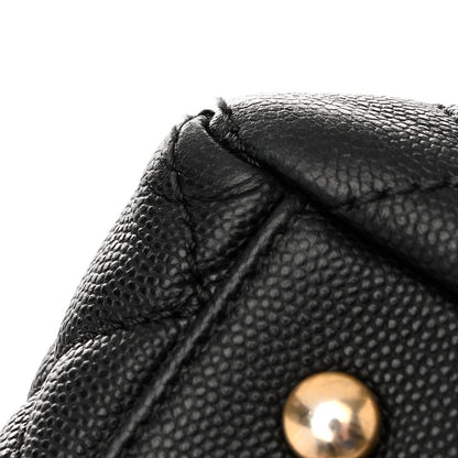 Chanel Caviar Quilted Coco Handle Shopping Tote Black 11 of 11