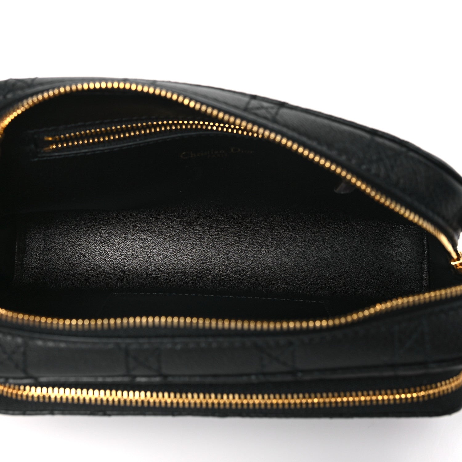 Christian Dior Supple Calfskin Caro Double Pouch Black 5 of 9