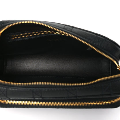 Christian Dior Supple Calfskin Caro Double Pouch Black 5 of 9