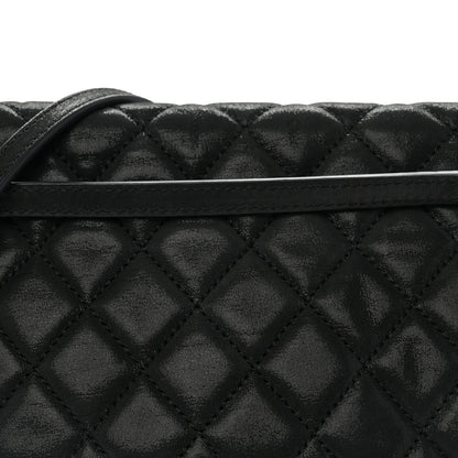 Chanel Iridescent Calfskin Quilted East West Flap Black 8 of 10
