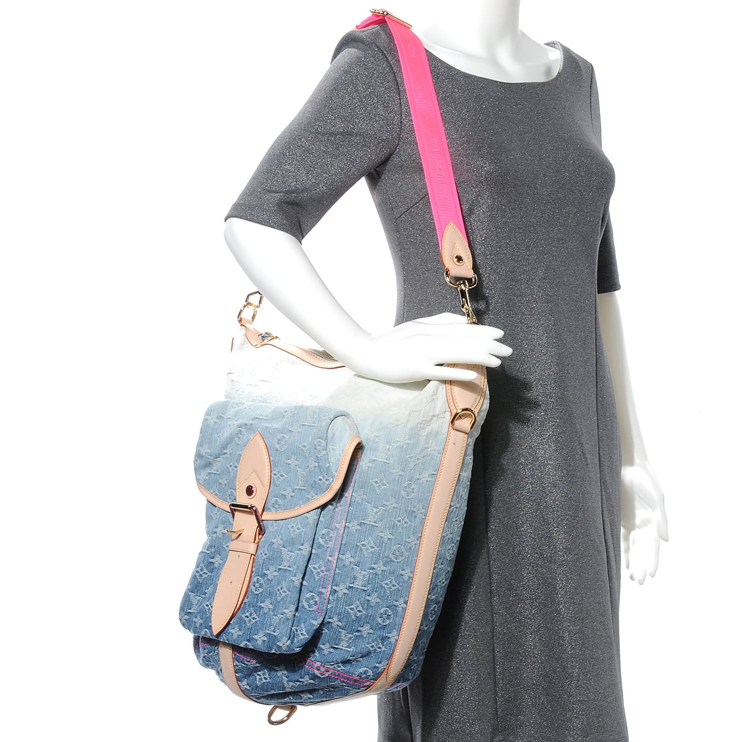 Louis Vuitton Denim Sunburst PM Messenger Blue 2 of 7