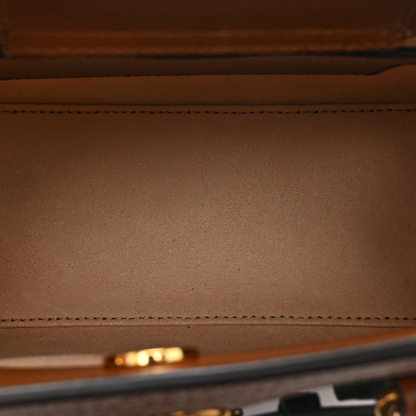 Textured Dollar Calfskin Web Mini Diana Tote Bag Cuir Black
