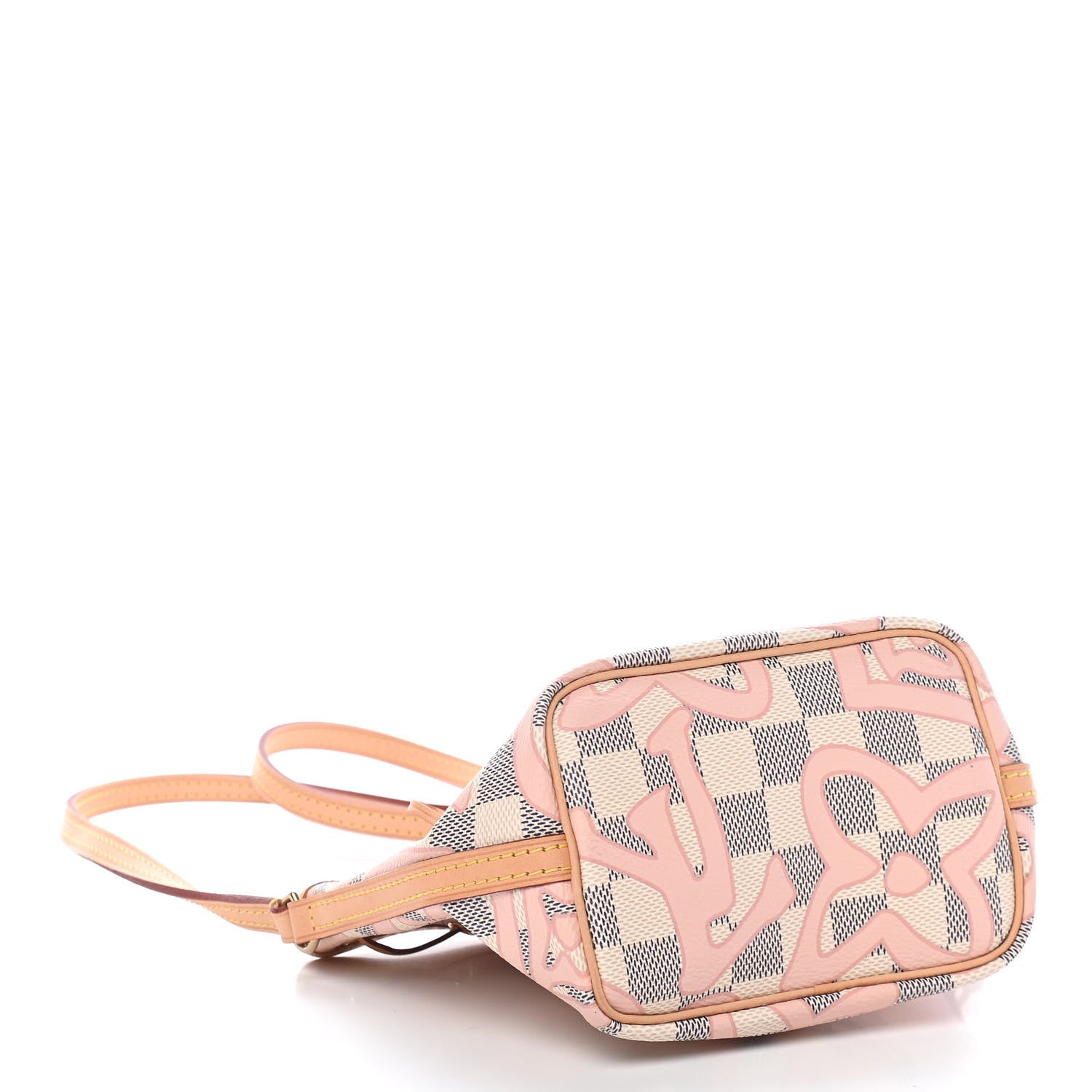 Louis Vuitton Damier Azur Tahitienne Nano Noe Rose Ballerine 4 of 9