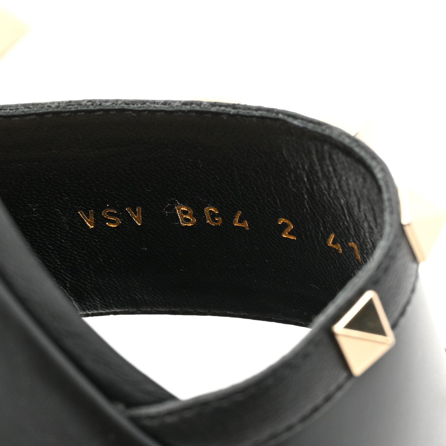 Calfskin Rockstud 35/75mm Platform Sandals 41 Black