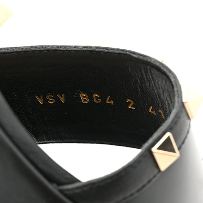 Valentino Garavani Calfskin Rockstud 35/75mm Platform Sandals 41 Black 8 of 9