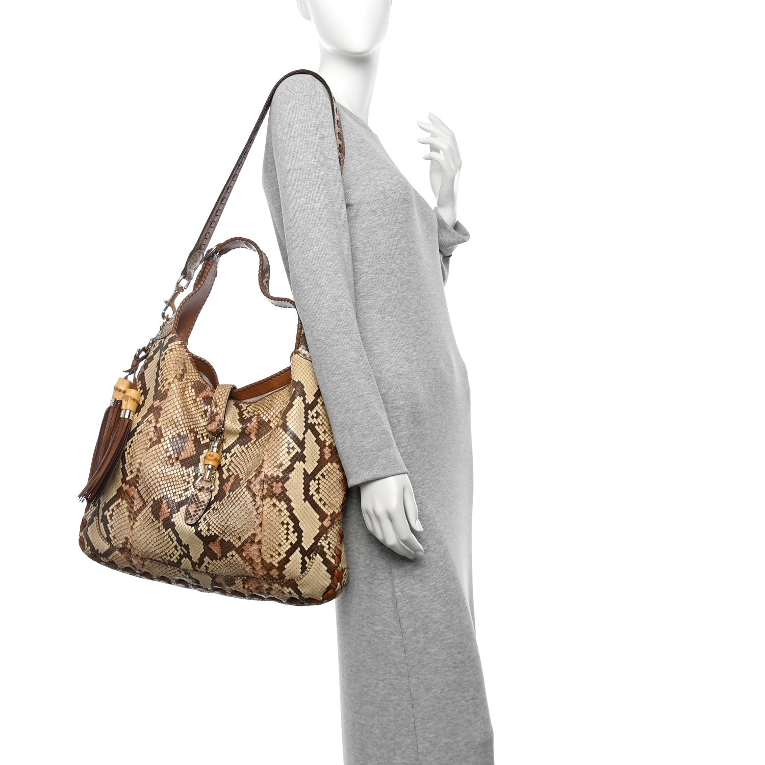 GUCCI 蛇皮 ジャッキーバッグ GUCCI☆ジャッキー 1961 パイソン スモール バッグ☆すぐ届く！ (GUCCI