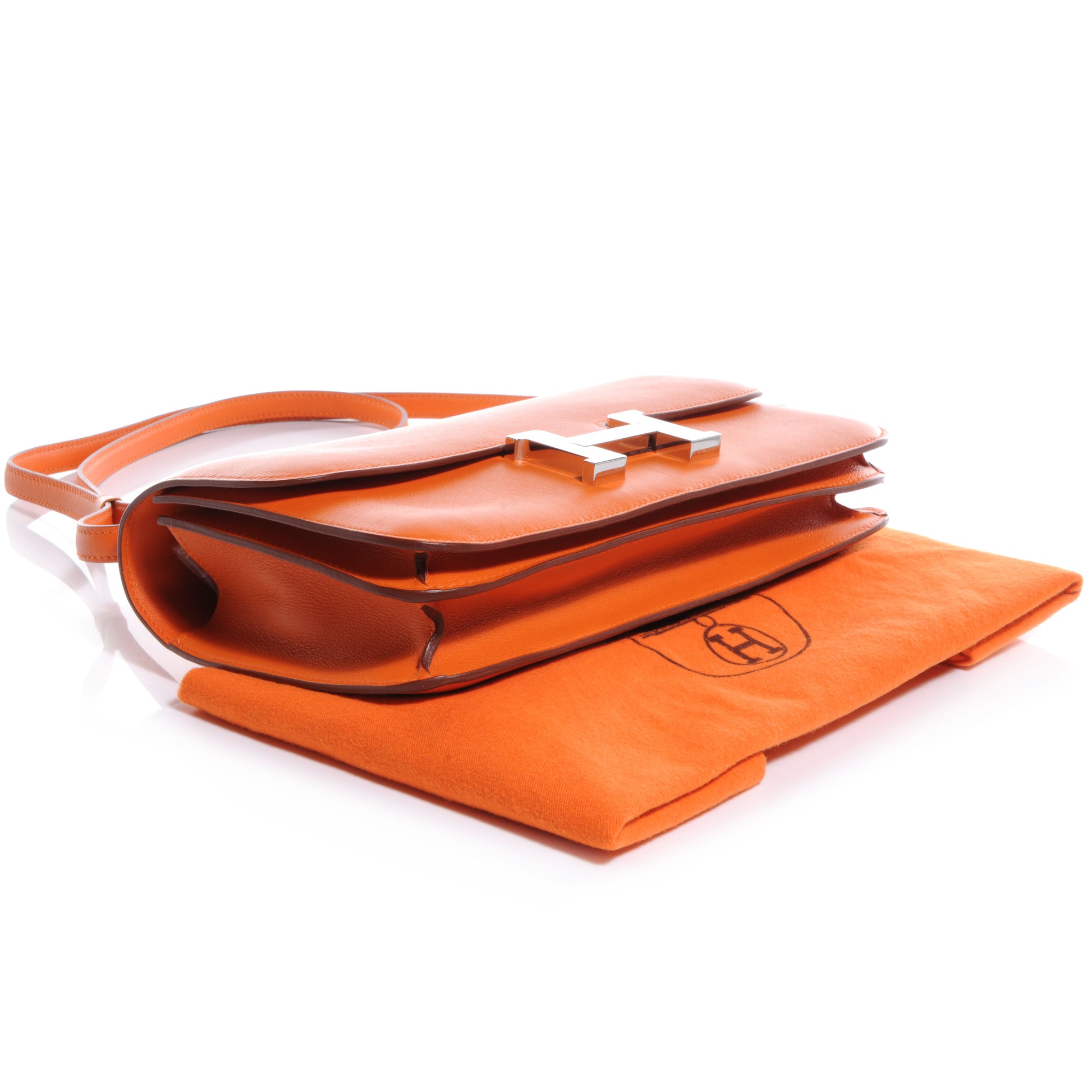 Hermes Veau Swift Constance Elan 25 Orange 4 of 7