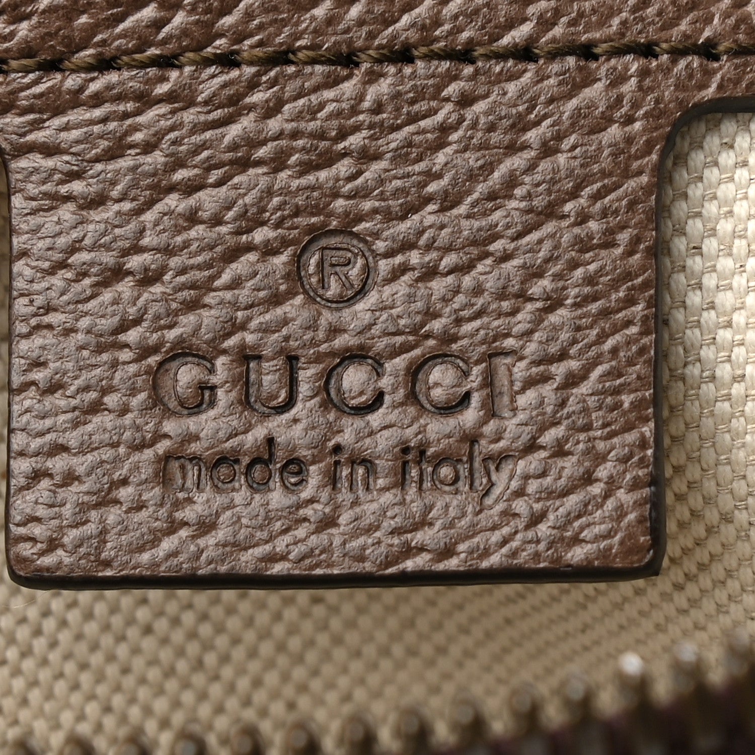 Gucci GG Supreme Monogram Textured Dollar Calfskin Web Medium Ophidia Carry-On Duffle Bag Beige Ebony New Acero 6 of 10