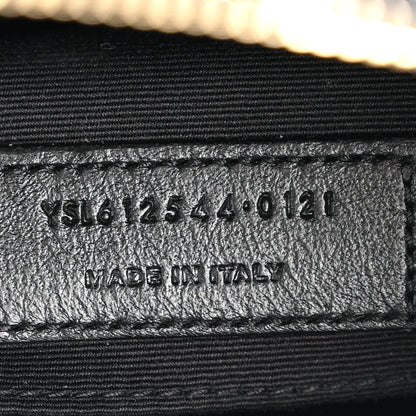 Saint Laurent Calfskin Matelasse Monogram Lou Camera Bag Deep Marine 6 of 15