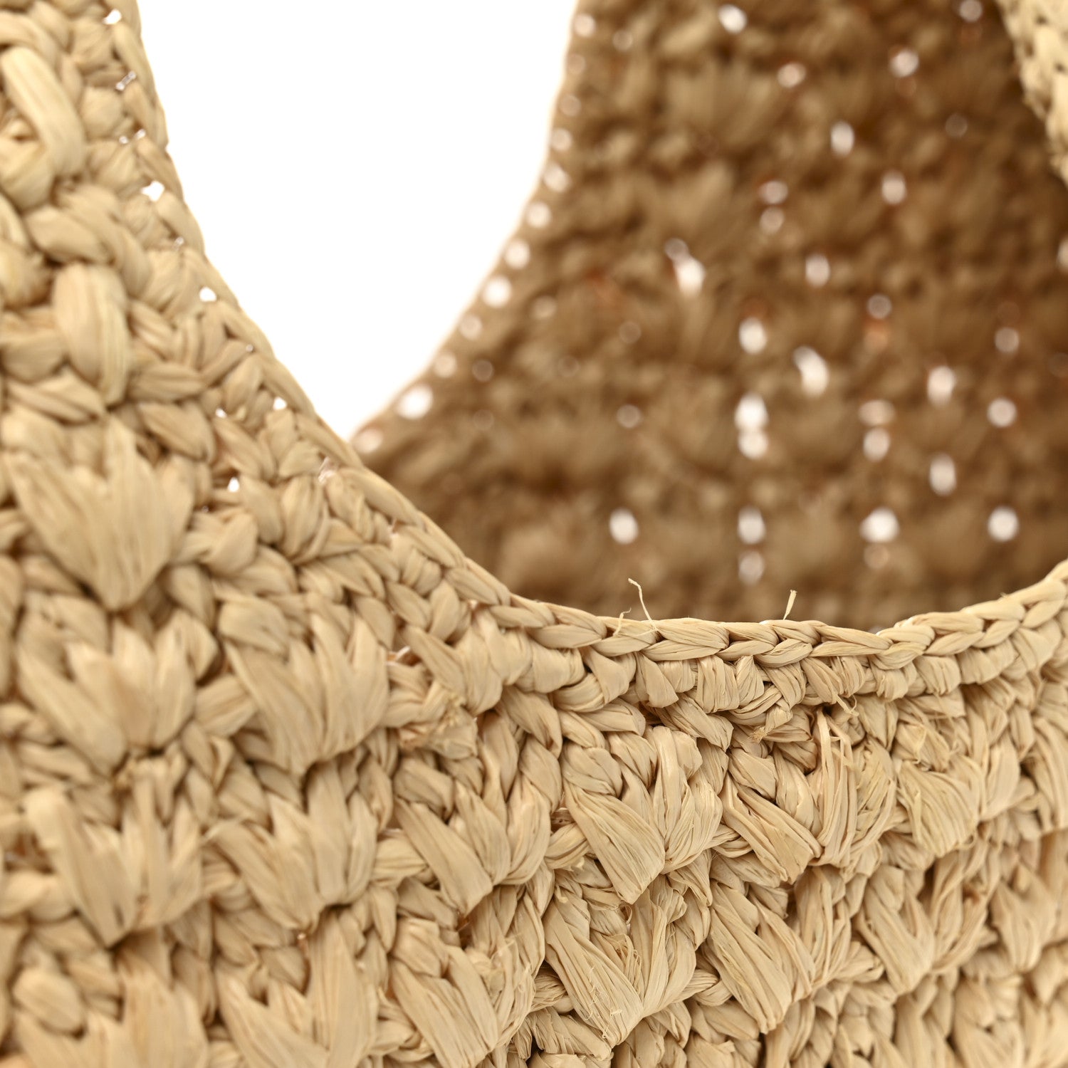Celine Raffia Calfskin Triomphe Panier Hobo Bag Natural Tan 10 of 10