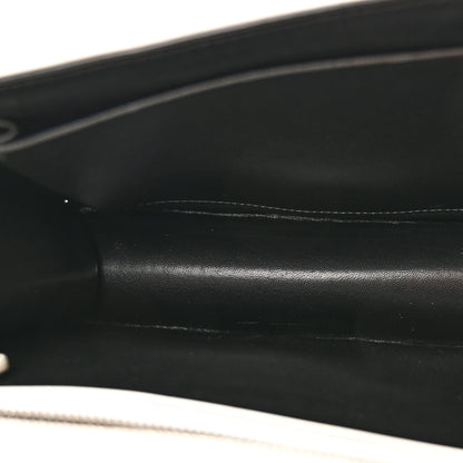 Christian Dior Calfskin Printed Medium Diorama Flap Bag White 5 of 14