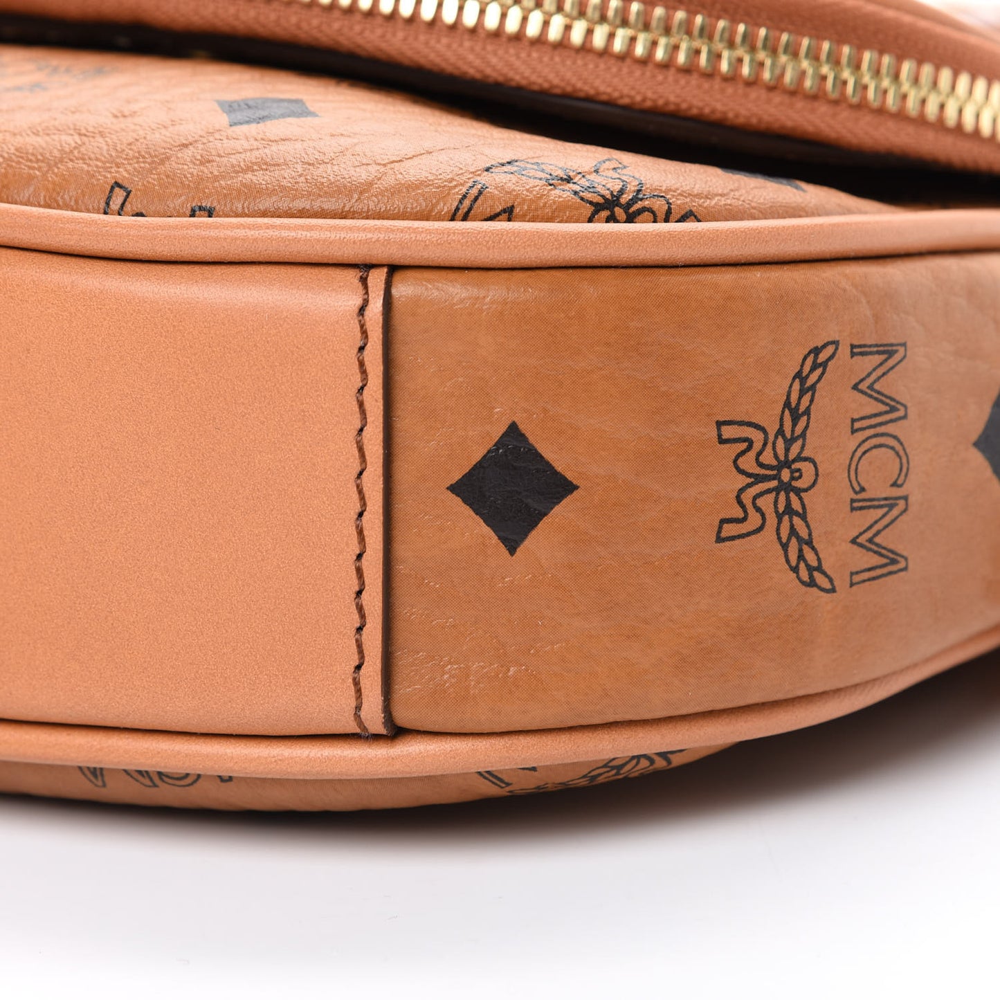 Visetos Mini Heritage Crossbody Cognac