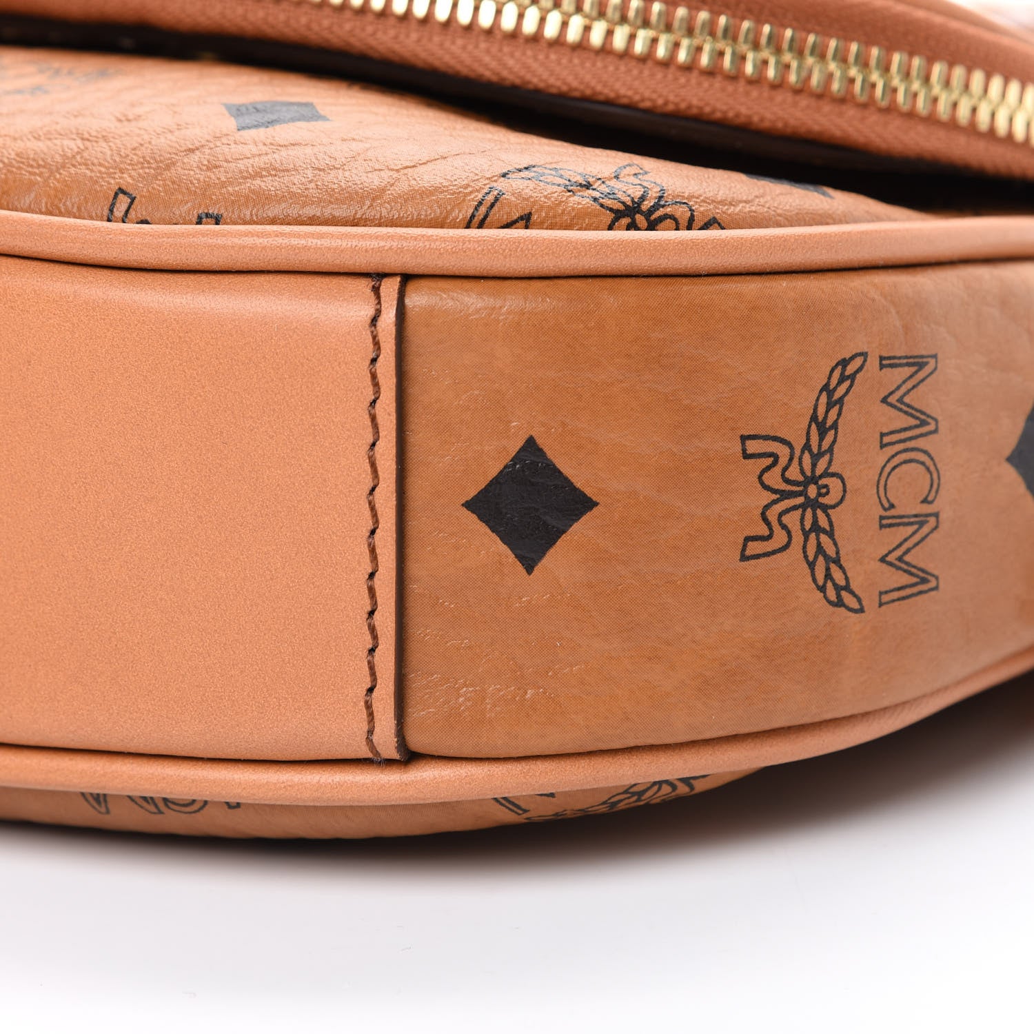 MCM Visetos Mini Heritage Crossbody Cognac 10 of 12