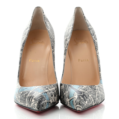 Christian Louboutin Calfskin Plan De Paris Pigalle Follies 100 Pumps 40.5 Multicolor 2 of 8