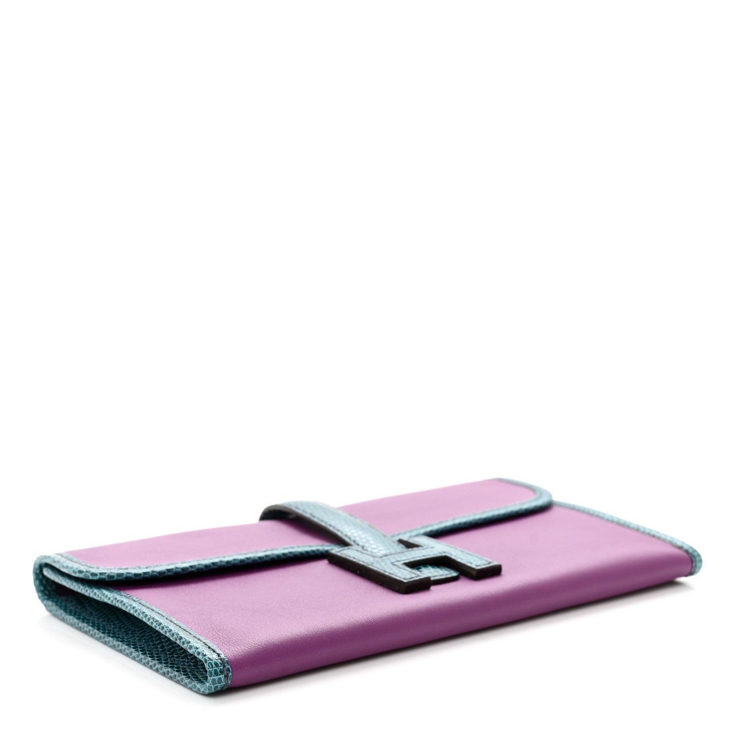 Hermes Swift Lizard Niloticus Jige Duo Anemone Bleu Petrole 5 of 8