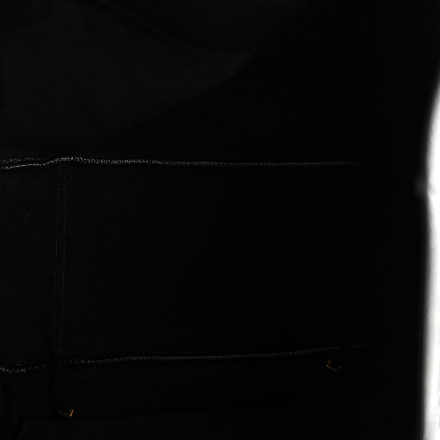 Grained Deerskin Bea Tote Black