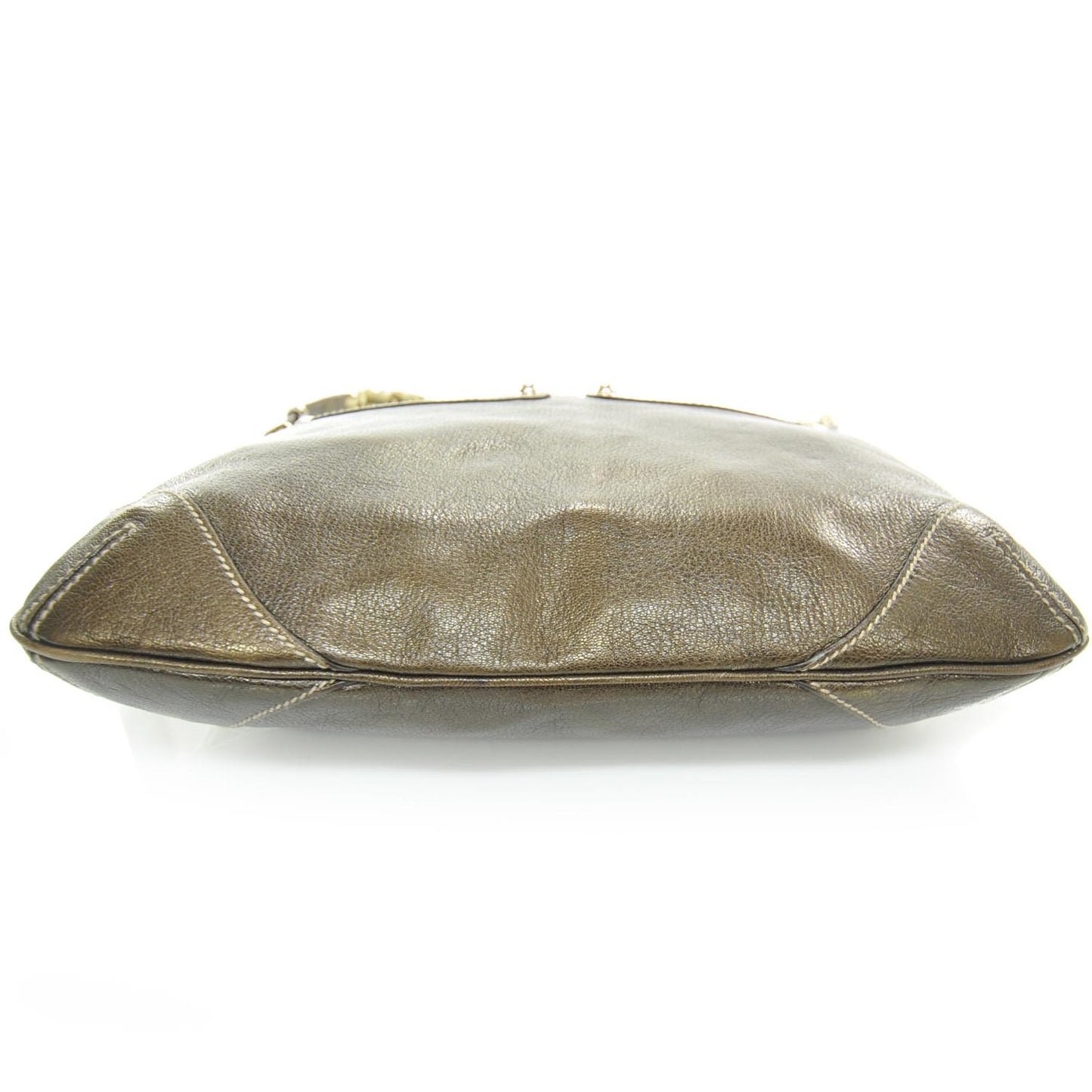 Leather Capri Chain Bag Bronze