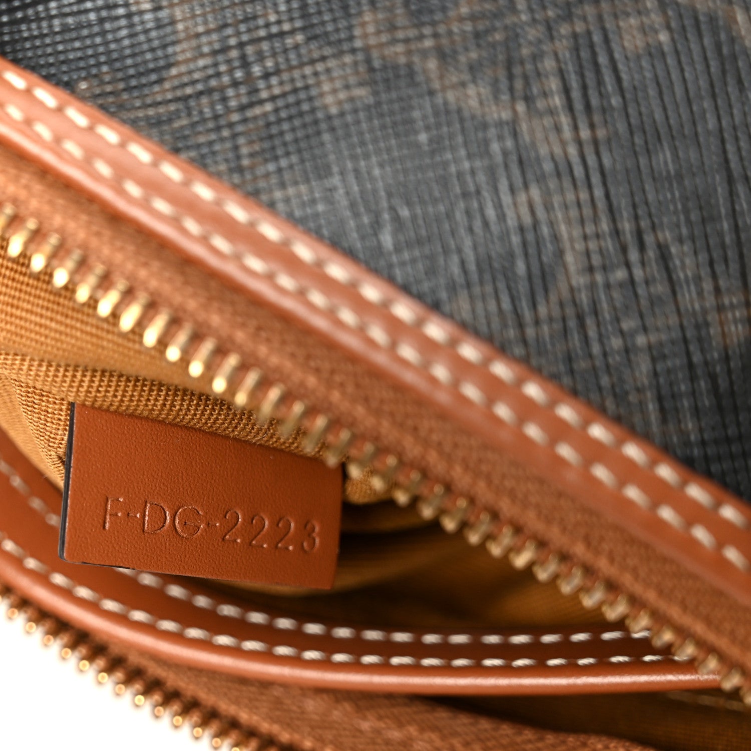 Celine Triomphe Canvas Calfskin Small Boston Bag Tan 7 of 11