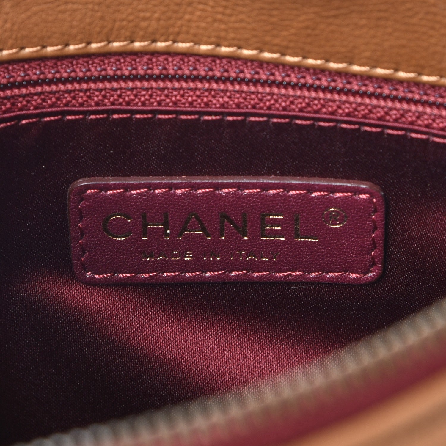 Chanel Calfskin Large Blizzard Zip Top Flap Bag Light Brown 7 of 7