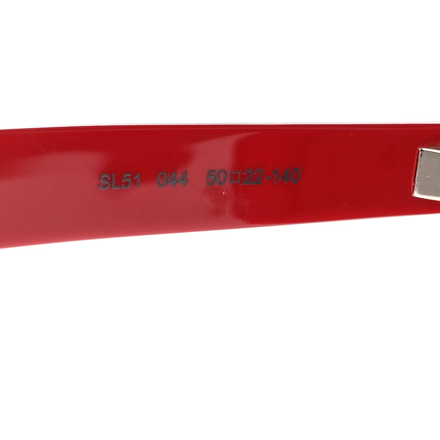 Saint Laurent Acetate Square Sunglasses SL 51 Red 5 of 8