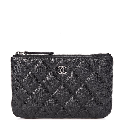 Chanel Iridescent Caviar Quilted Small Cosmetic Case Black 1 of 8