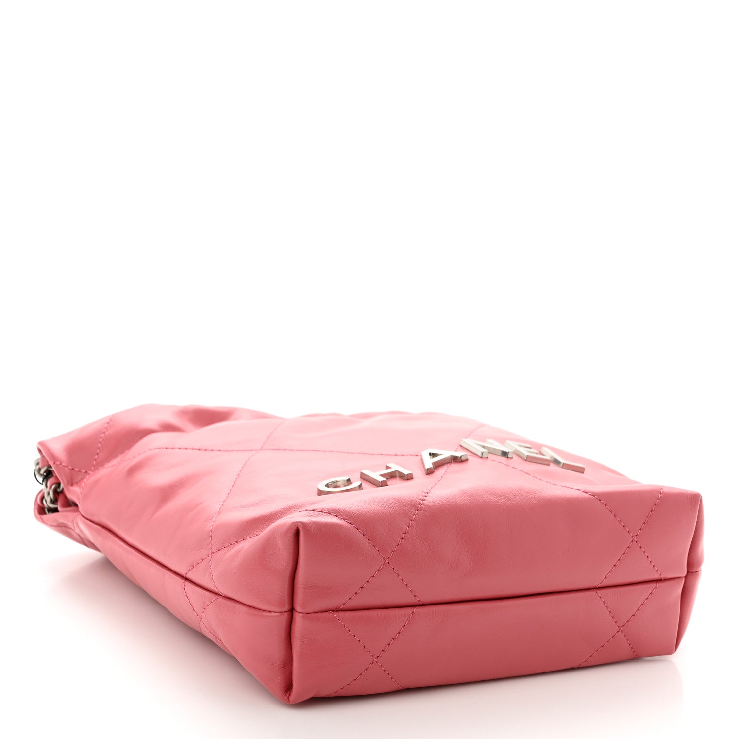 Chanel Shiny Calfskin Quilted Mini Chanel 22 Pink 4 of 10