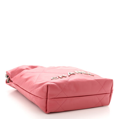 Chanel Shiny Calfskin Quilted Mini Chanel 22 Pink 4 of 10