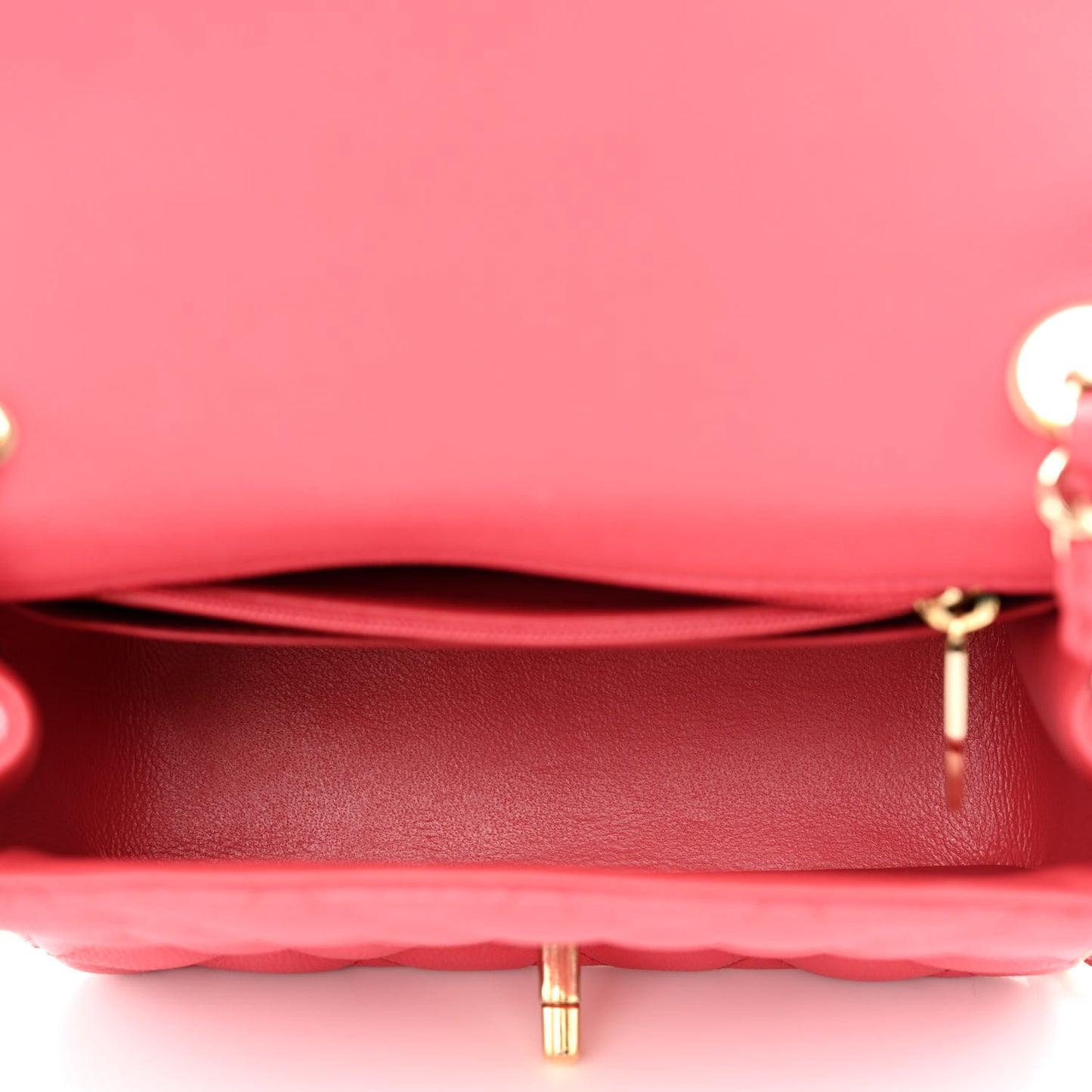 Caviar Quilted Mini Square Flap Pink
