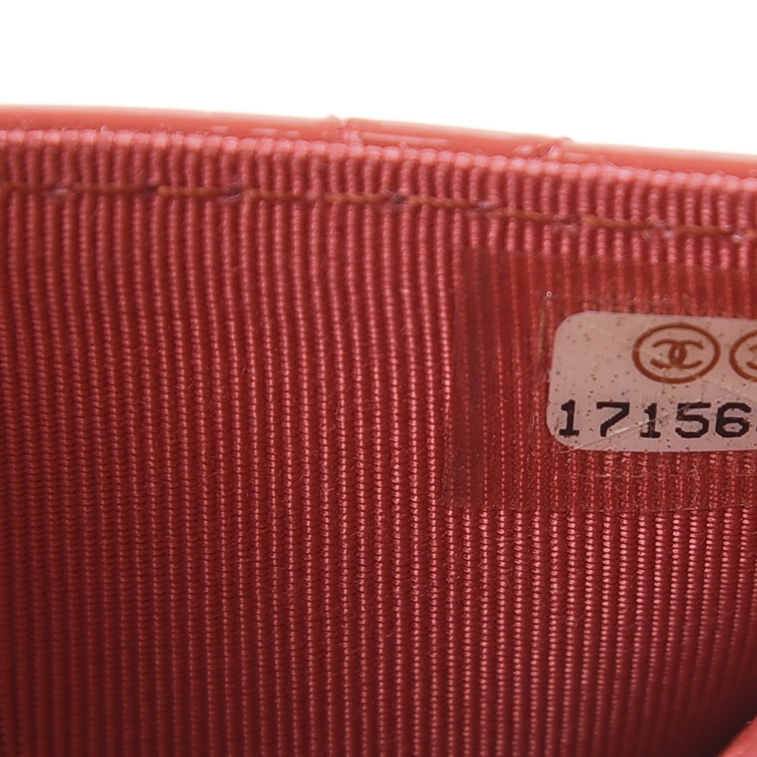 Chanel Patent Quilted Flap Card Holder Dark Pink 7 of 7