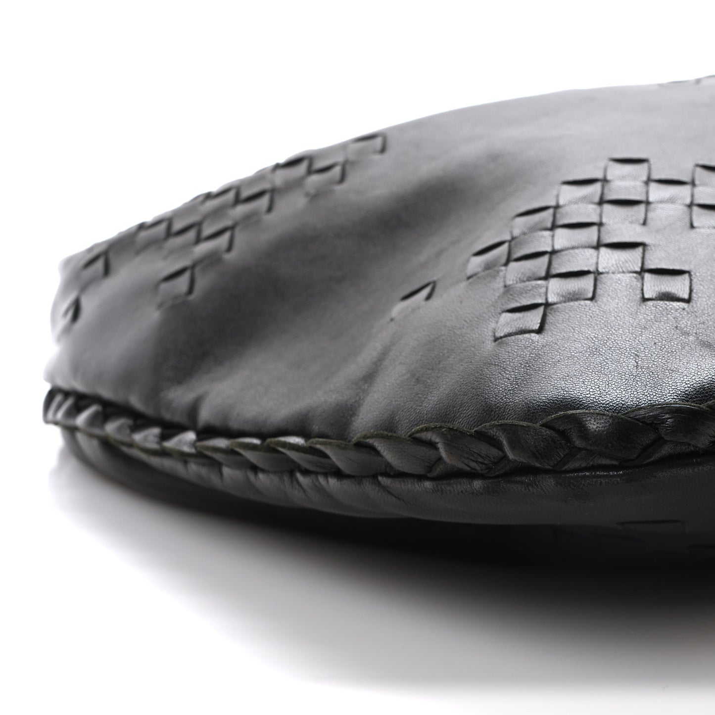 Nappa Intrecciato Patchwork Medium Hobo Black