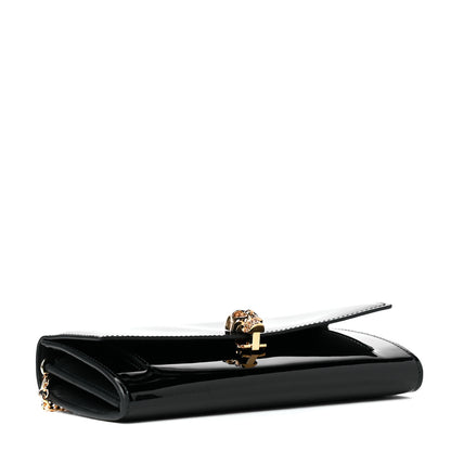 Alexander McQueen Patent Skull Wallet on Chain Black 7 of 11
