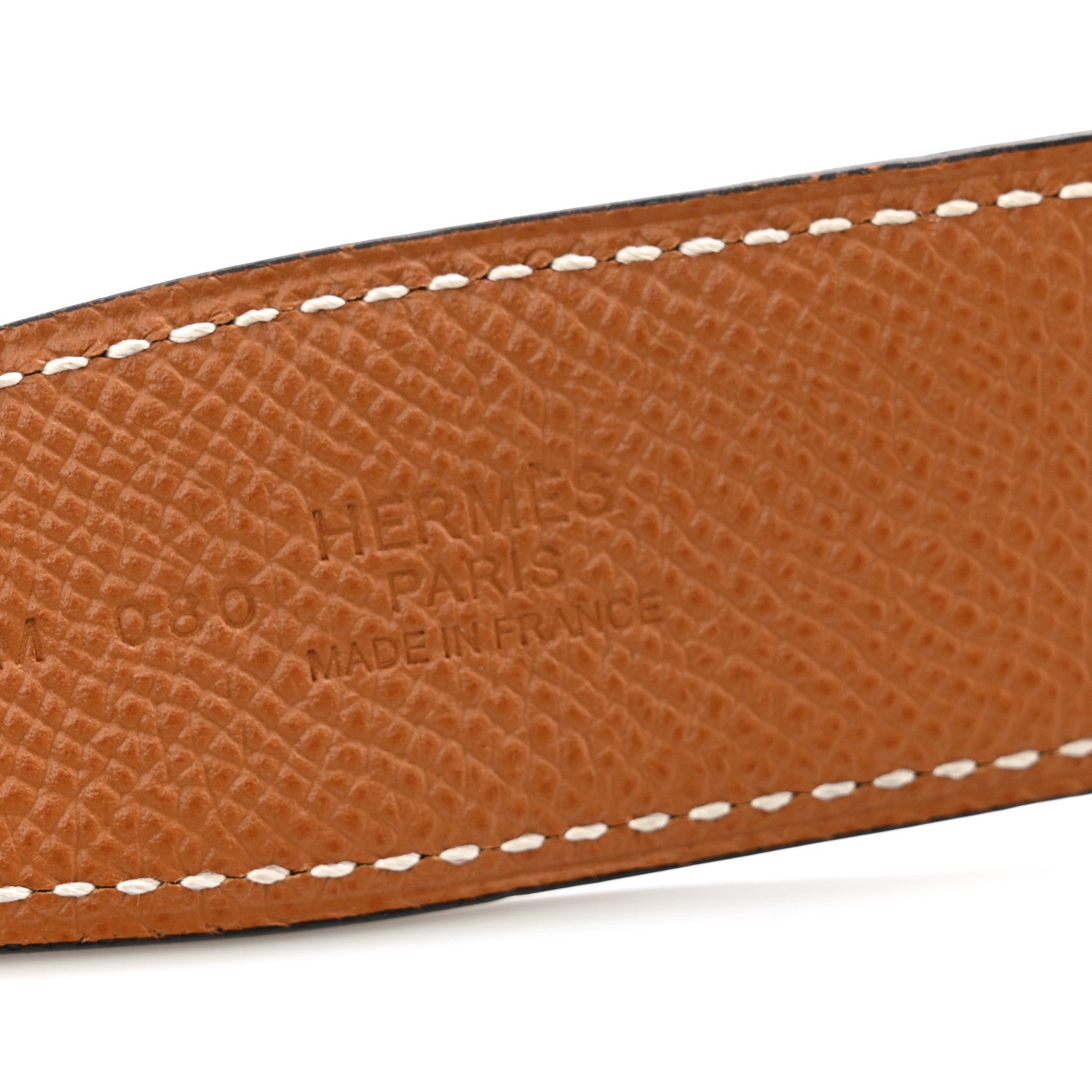 Hermes Epsom Swift 32mm Striee H Belt 80 32 Gold Black 5 of 8
