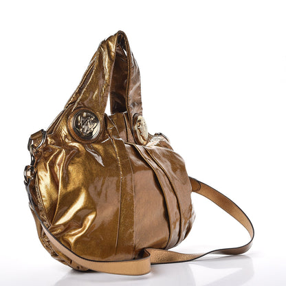 Gucci Metallic Patent Small Hysteria Gold 4 of 11