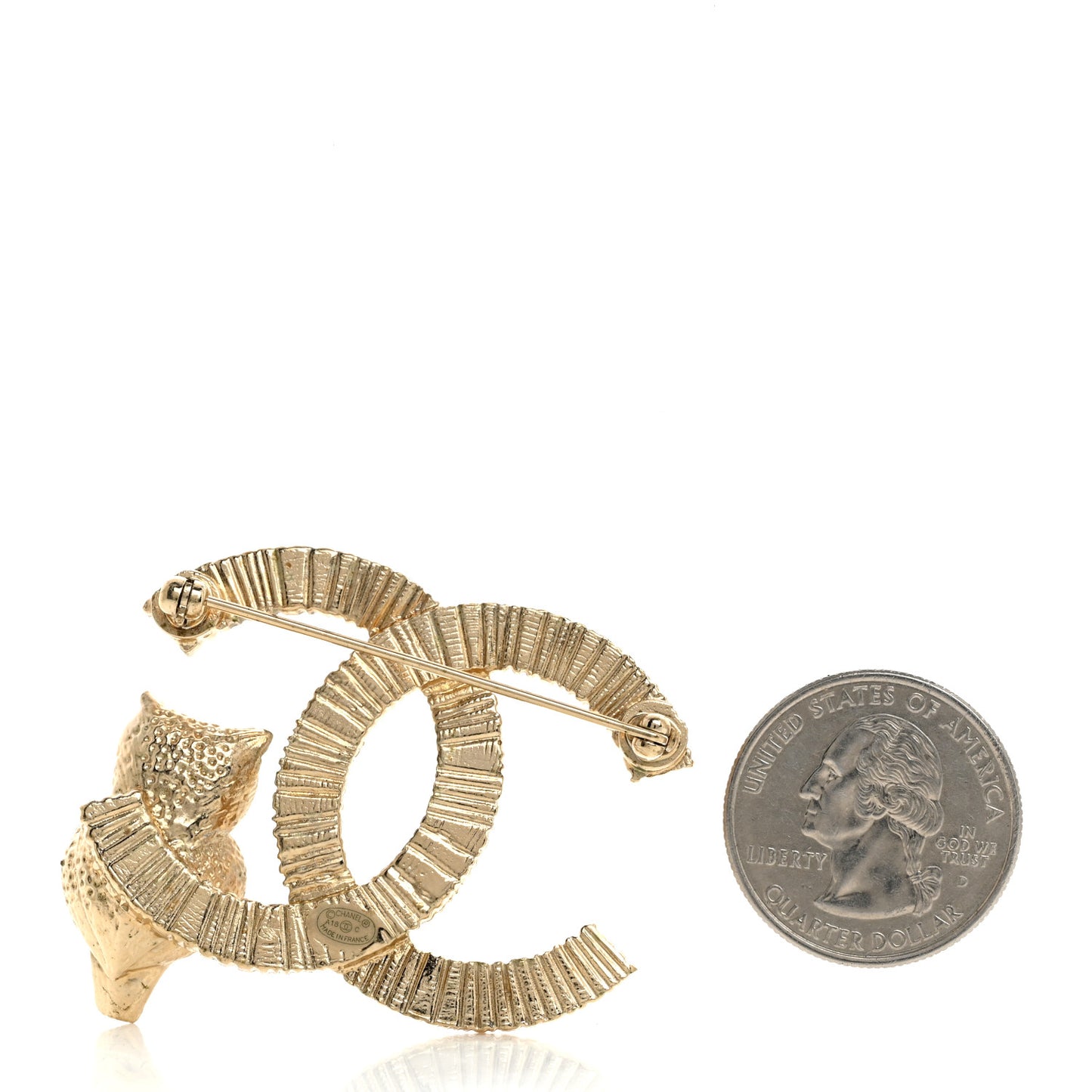 CC Owl Brooch Gold Black