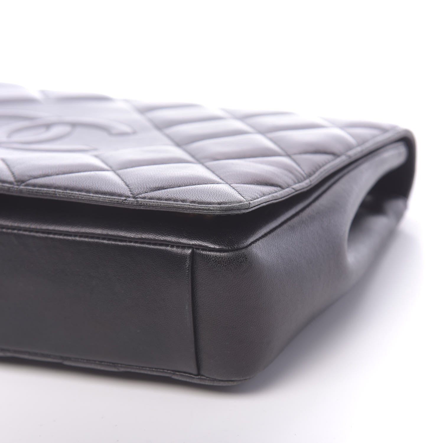 Chanel Lambskin Quilted Medium Diamond CC Flap Black 12 of 18